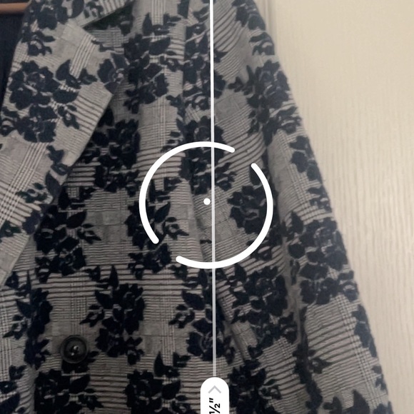 Halogen Ruffle Jacquard Coat - Picture 7 of 7